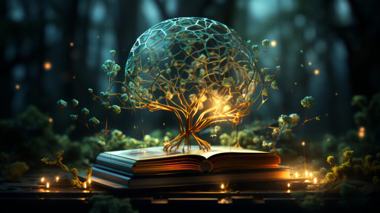 vecteezy abstract tree growing from a book mental training and 30805488