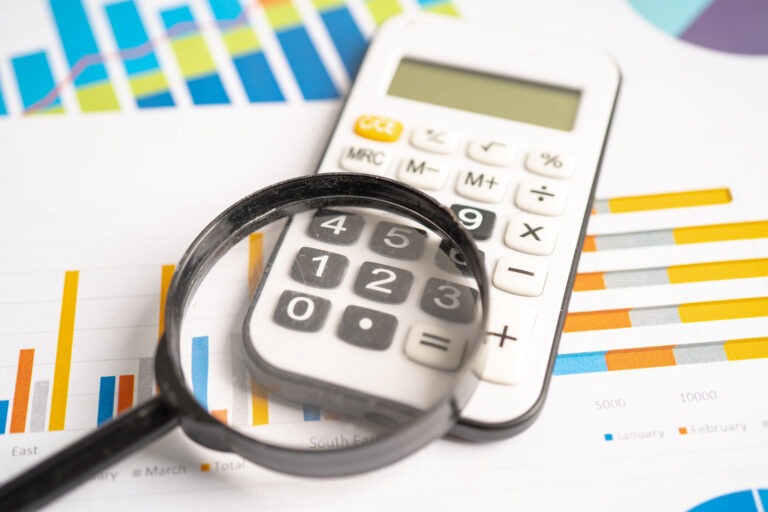 vecteezy calculator on chart graph paper finance account 33303151